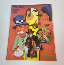 1980 Michigan State Fair Souvenir Program Signed County & State Fairs Theme picture
