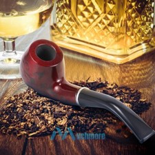 New Wooden Enchase Smoking Pipe Tobacco Cigarettes Cigar Pipes Gift Durable USA picture