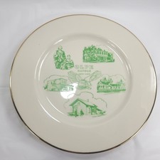 Vintage Olpe Kansas Centennial 1877-1977 Commemorative Decorative Plate Gold Rim picture