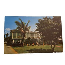 Vintage 1960s Naples FL Oceanside Apartments Motel Gulf Coast Postcard Unposted picture
