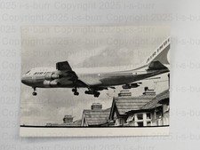 Air India Boeing 747 Jumbo Jet Low Over Houses Heathrow London 1970s VTG Photo picture