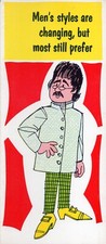 Unused Vintage Kahnay FUNNY BIRTHDAY Card FOR MAN, Adult Humor Double-Breasted picture