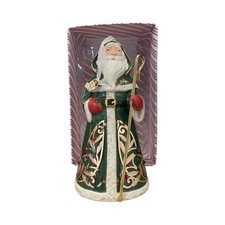2016 Hallmark Premium Festive Santa Claus Porcelain Christmas Ornament picture
