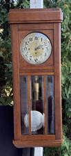 Antique 1887 Gustav Becker 3 Weight Grand Sonnerie Wall Clock - SEE VIDEO picture