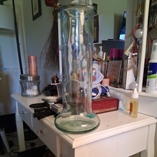 Unique Antique Heavy Antique Handleblown Vase  picture