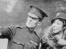 Miss Adelaide Hall colored actress from New York gets directions r- Old Photo picture