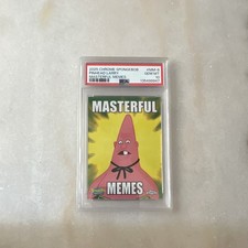 Topps 2025 Chrome SpongeBob Masterful Memes #MM-8 Pinhead Larry PSA 10 picture