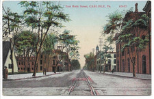 ANTIQUE Postcard EAST MAIN STREET - CARLISLE, PA picture