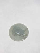 5.5g ZODIAC SIGN HORSE JADE JADEITE GEMSTONE CIRCLE FINE PENDANT RARE picture