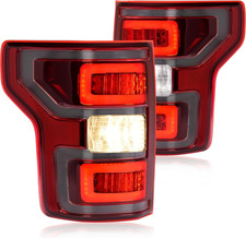 Pair LED Tail Light Compatible with 2018-2020 Ford F-150 Pickup (XL/XLT) Rear Br picture