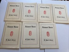Alumni Horae St Paul’s School Booklet Lot Of 7 1951, 1952, 1953, 1954 picture