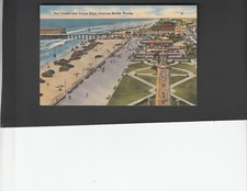 vintage 1942 postcard Pier & Casino Daytona Beach Florida picture