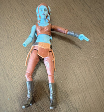 Star Wars Blue Twi'lek Female Action Figure Brown Outfit MF5414 12601 picture