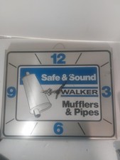 Vintage Walker Mufflers & Pipes Clock Sign, 16