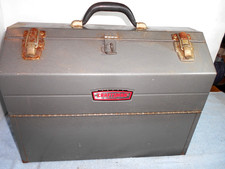 VINTAGE SEARS CRAFTSMAN METAL FOLD OUT TOOL BOX ADV SIGN 18x10x13 in LIQUIDATING picture