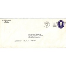 1952 The Duraloy Company Scottdale PA Postal Cover Envelope L3-6 picture