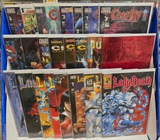 LOT OF 24 CHAOS COMICS (LADY DEATH 1/2 RED VELVET/ PURGATORI/ CHASTITY) VF-NM picture