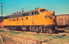 CNW Railroad F3 Locomotive #201 In Cedar Lake, Michigan Original 35mm Slide picture