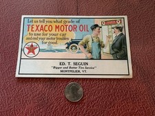 1930s Texaco Motor Oil Blotter. Gas & Oil picture