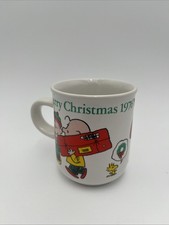 Vintage Peanuts 1976 Merry Christmas Mug Made In Japan Joy Inc picture