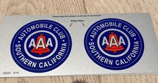 AAA Automobile Club Reflective Decal Southern California Free USPS Shipping picture