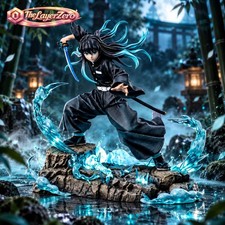 Mist Swordsman Battle Diorama 1/10 Scale | 3D Printed Hand Painted Figure picture