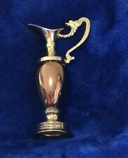 Copper & Brass Ewer Dragon Handle REG # 929830 Vintage Made in England Heavy GUC picture