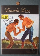 1997 Abraham Lincoln Lore Tim Miller Autographed Signed Magazine #142 Billiards+ picture