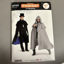Simplicity It's So Easy Costumes H0100 Pattern Size XS-XL Uncut Halloween 2017 picture