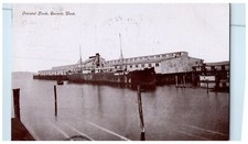 1909 Oriental Dock Steamship Scene Everett Washington WA Posted Vintage Postcard picture