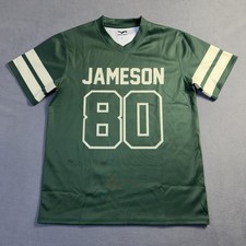 Jameson Irish Whiskey Jersey Mens Large Green Short Sleeve Football Stretch NEW picture