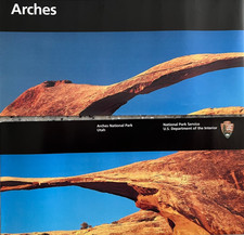 Newest ARCHES NP - Utah NATIONAL PARK SERVICE UNIGRID BROCHURE/MAP GPO 2025 picture
