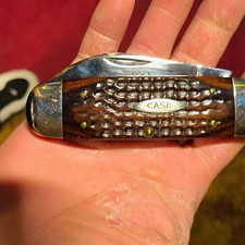 Case XX 6250ssunfish  2-blade slipjoint pocketknife wood/SS clip & pen 1978 picture