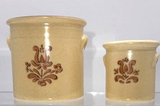 Set of 2 Pfalzgraff Village OPEN MINI-CROCK 2 7/8