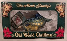 Old World Christmas OWC Merck Family's 2001 Sea Horse Blown Glass Ornament picture