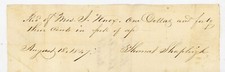 1847 Handwritten Receipt Mrs J Knox Signed Thomas Shapley Berwick Maine picture