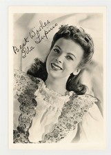 Ida Lupino 1940 Hand Signed 5x7 British American Actress Director Portrait  picture