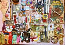 Vintage Junk Drawer Lot Jewelry Metal Parts Collectables Z picture