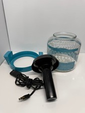 DeVilbiss 145 Vaporizer Vintage Steam Humidifier Glass Jar Retro Blue Auto Shut picture