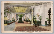 Rotunda OR Main Lobby The Copley Plaza Boston MA 1924 Postcard TS-257 picture
