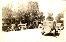 Idaho City ID Street with parked cars c1930s-40s Real Photo Vintage Postcard bhn picture