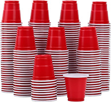 200Pcs 2Oz Disposable Jello Shot Cups, Red Plastic Shot Glasses Small Containers picture