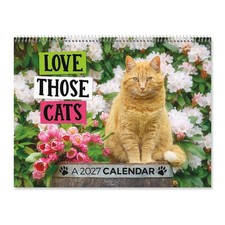 Current 2027-2028 Wall Calendar | Love Those Cats, 9