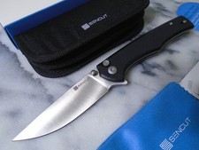 Sencut Crowley Ball Bearing Pivot Pocket Knife D2 Black G10 Folder S21012-4 New picture