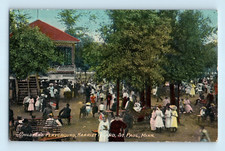 Children Playground Harriet Island Street View Crowd Saint Paul Minn Postcard B7 picture