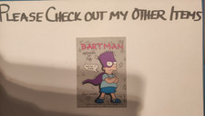 the simpsons bartman 1 avenger of evil topps card 1990 picture