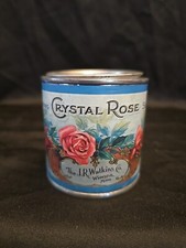 Vintage JR Watkins Can  CANDLE Crystal Rose Advertisement picture