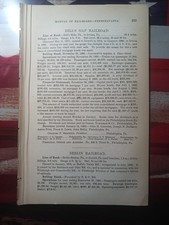 ~1884 Train Report BELLS GAP RAILROAD Irvona Coalport Lloyd's Pennsylvania  picture