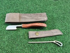 Neerup Wooden Handled Reamer Pipe Cleaning Tool and Pick, Unused, Leather Case picture