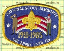 BSA 75TH 1985 NATIONAL BOY SCOUT JAMBOREE OFFICIAL PARTICIPANT PATCH picture